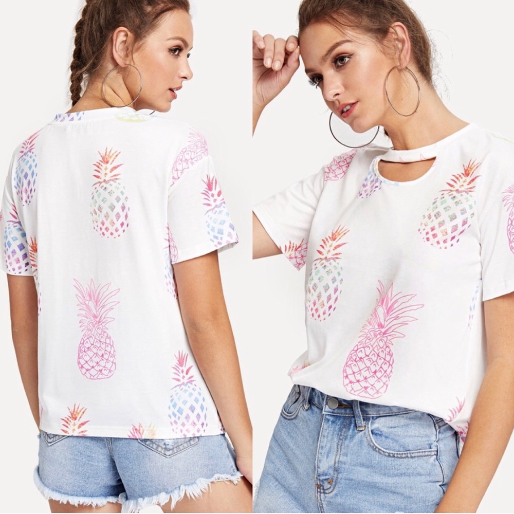 Pineapple choker graphic Tee - Picture 3 of 8